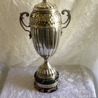 RARE GRANDE COUPE TROPHÉE ANCIENNE ARGENT MASSIF