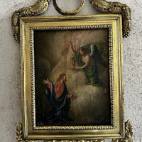 Tableau Ancien Agonie Jésus Christ Jardin des Oliviers Peinture Religieuse 18ème