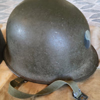 Casque US M1 WW2 29th Infantry Division D-Day Omaha Beach WW2 Normandie Insigne
