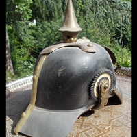 Ancien casque à pointe allemand marqué 1870 WW1 14-18