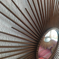 Chaty Vallauris Ancien miroir soleil SUNBURST MIRROR Design Vintage 1950-1960