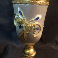 ciboire verre calice vermeil pierre precieuse