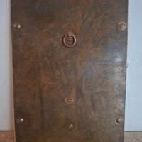 Bénitier mural XIXe siècle en marbre, bronze, doré et émaux cloisonnés