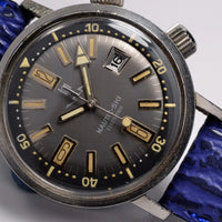MONTRE ANCIENNE LIP NAUTIC SKI COMPRESSOR R184 1967 FRENCH STAINLESS STEEL WATCH
