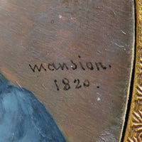 MANSION (1785-1840). Rare et belle MINIATURE signée et datée 1820.