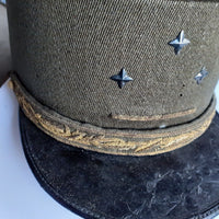 Très beau et très rare Kepi de campagne d'un général de division (avec barre dorée de commandement supérieur)