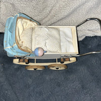 Petit landau Type Doucet pour poupée anciennes taille bleuette