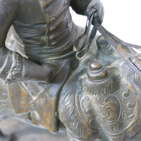 Sculpture ancienne en bronze de Rudolf Kaesbach (1873-1955). Napoléon à cheval