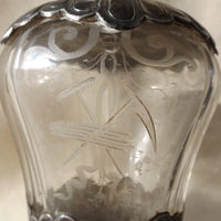 Rare superbe brule parfum en cristal