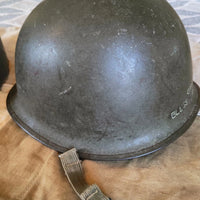 Casque US M1 WW2 29th Infantry Division D-Day Omaha Beach WW2 Normandie Insigne