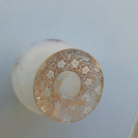 Rare Ancien Petit Vase Daum Nancy Gardeuse D Oies Verre Givré. Bordé D Or.