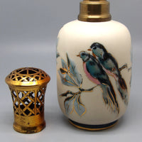 Lampe berger ancienne tharaud limoges decor oiseaux aubepine