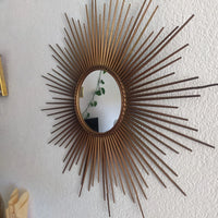 Chaty Vallauris Ancien miroir soleil SUNBURST MIRROR Design Vintage 1950-1960