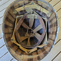 Casque US M1 ww2 de sergent à pattes fixes
