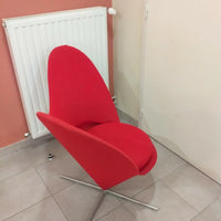 Fauteuil Vitra Heart Cone Chair du designer Verner Panton (1958)