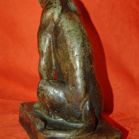 Georges Lucien GUYOT (1885-1972) lionne assise école de POMPON