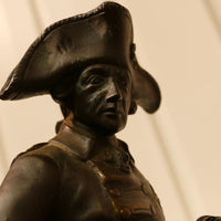 Sculpture ancienne en bronze de Rudolf Kaesbach (1873-1955). Napoléon à cheval