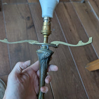 Lampe art deco georges leleu et schneider