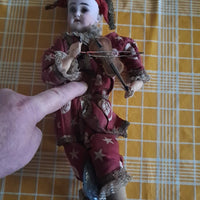 Poupee Automate, Musical. Tete Porcelaine Ancien