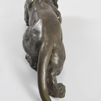 Statuette en bronze tigre rampant