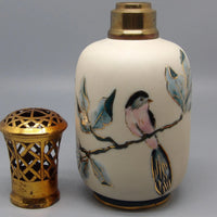 Lampe berger ancienne tharaud limoges decor oiseaux aubepine