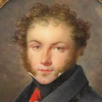 MANSION (1785-1840). Rare et belle MINIATURE signée et datée 1820.