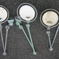 Lot x3 ancienne lampe jielde atelier usine industriel