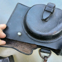 Hache pionnier allemand ww21940 landser hache + étui cuir libération 1944 vosges