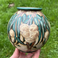 LOUIS LOURIOUX VASE GRES BOGUE CHATAIGNIER