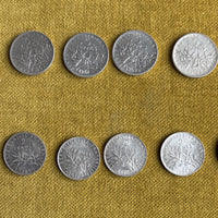 Lot 35 pièces anciennes argent ecu xix ème nap 3 louis philippe leopold hercule