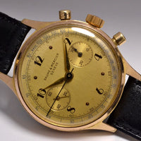 MONTRE CHRONOGRAPHE SUISSE BAUME & MERCIER GENEVE 1960 VINTAGE WATCH