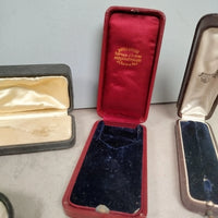 Lot de 8 boites ecrin rangement bijoux montres bijouterie joaillerie velour e44