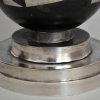 Lampe de table Art Déco en dinanderie, vers 1920-1930