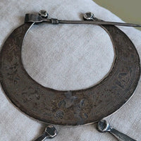Ancienne paire de fibules berbère argent massif poinçons