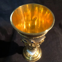 ciboire verre calice vermeil pierre precieuse