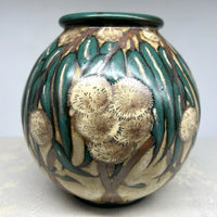 LOUIS LOURIOUX VASE GRES BOGUE CHATAIGNIER