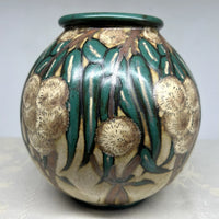 LOUIS LOURIOUX VASE GRES BOGUE CHATAIGNIER