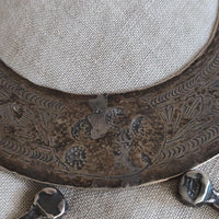 Ancienne paire de fibules berbère argent massif poinçons