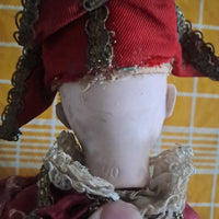 Poupee Automate, Musical. Tete Porcelaine Ancien