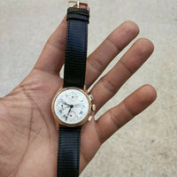 Montre vintage bulova cronograph automatic or18k
