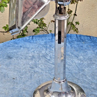 Belle lampe de bureau ancienne chromée pirouett