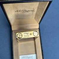 Briquet st dupont laque de chine à décor de dragon, plaqué or