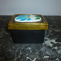Belle boite coffret bijoux Céramique Emaillée Dorée Mithé Espelt 70 Era Lembo