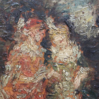 Tableau hsp elégantes avec chien adolphe monticelli (1824-1886) ecole française
