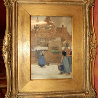 Henri cassiers (1858-1944) porteuses d'eau école belge