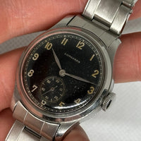 Montre militaire longines « tre-tacche » - gilt dial wwii (1940’s - 1950’s)