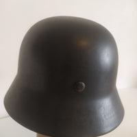 casque allemand M35 lutfwaffe double insignes WW2
