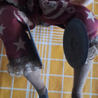 Poupee Automate, Musical. Tete Porcelaine Ancien