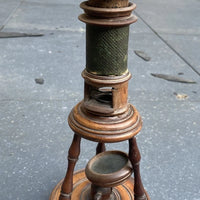 Ancien microscope en bois nuremberg époque xviiieme