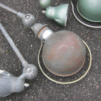 Lot x3 ancienne lampe jielde atelier usine industriel